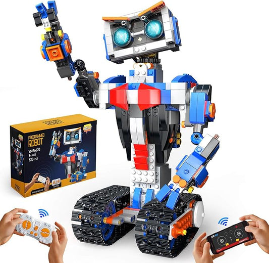 PIKARO Robot Robotics for Kids Ages 8-12 Boys Girls with App & Remote Control, stem Toys for Boys Age 8-13, Build Your Own Robot STEM Building Sets Toys, Birthday (623 PCS)