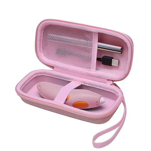 XANAD 3D Pen Case Compatible with 3Doodler Start+ Essentials/Scrib3D P1 Advanced/MYNT3D 3D Printing Pen for Kids, Pink
