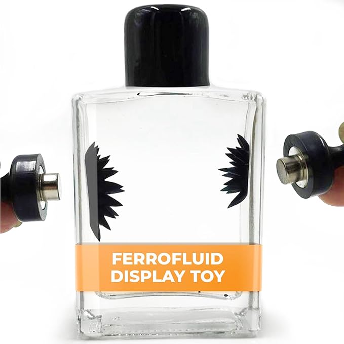 Ferrofluid Magnetic Display Toy – Dancing Ferrofluid Visualizer & Liquid in a Bottle – Interactive Desk Toy with Magnets – STEM Fidget Gift for Kids & Adults – 2ml