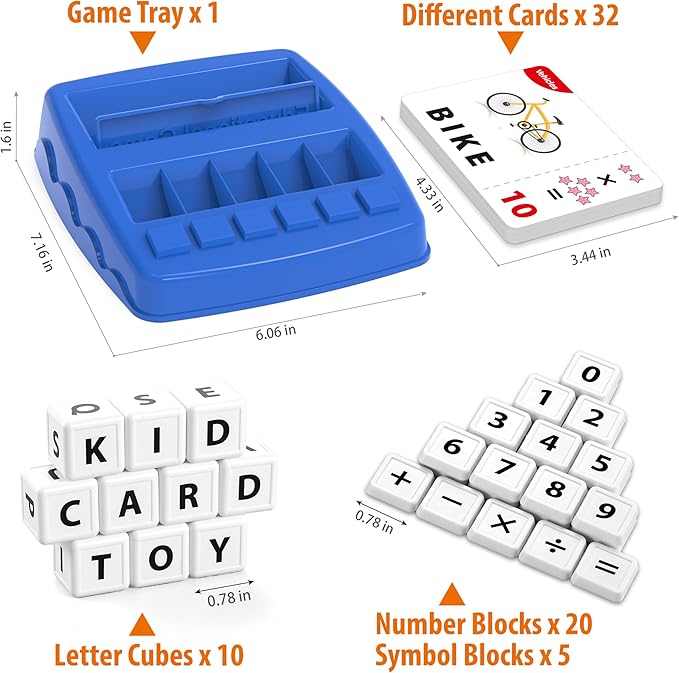 Montessori Matching Letter Games,Educational Toys for 3-8 Year Olds Boys Girls,Alphabet Learning Toys for Kids Ages 3-8 Years,Birthday Party Gifts for 3-8 Year Olds Boys Girls(Navy Blue)