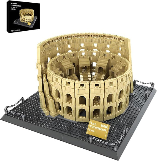 Architecture Roman Colosseum Building Blocks Sets Roman Coliseum Model Building Kits Famous Landmark Toys Gift for Adults Kids Teens 1756 PCS