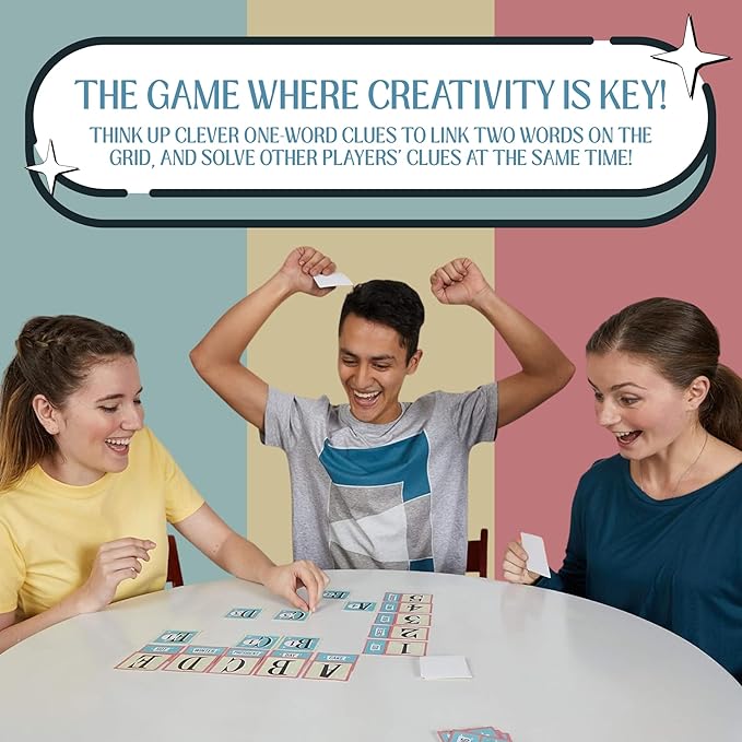 Blue Orange Games Cross Clues- New Cooperative Family Party Game for 2 to 6 Players. Recommended for Ages 7 and up