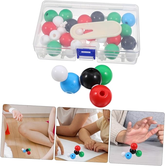 Molecular Model Kit Chemistry with Spheres Bonds Organic Chemistry Educational Tool Material Easy Assembly for Science Learning and Molecular Structure Building