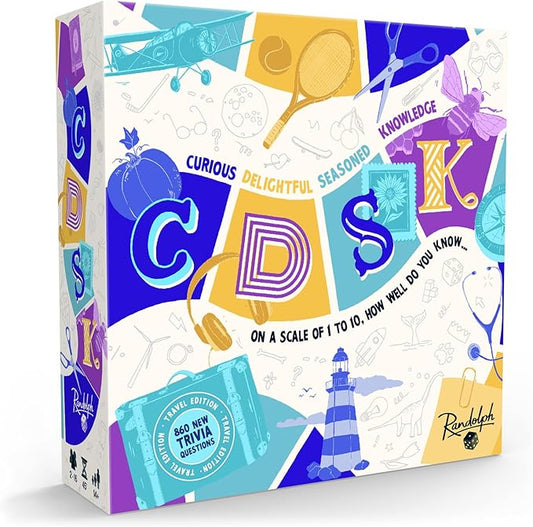 CDSK Travel | A Travel-Friendly Version of The Millennial Trivia Game | Over 800 New Questions | Ages 14+ | 2 to 16 Players | 45 Min