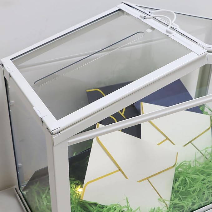 PIAOLGYI Acrylic Card Slot Panel for Mini IKEA Socker Greenhouse Cabinet