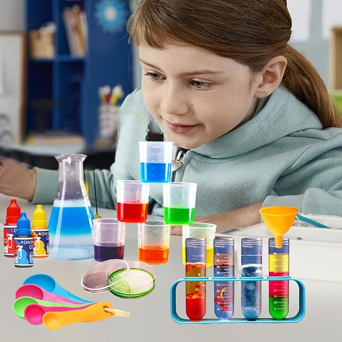 Children's Science Kit - STEM Chemistry Experiments, Fun Hands On Lab Activities, Educational Learning Toy for Kids Home School Classroom, Interactive Science Set, 132 Experiment Projects