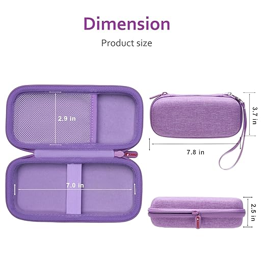 XANAD 3D Pen Case Compatible with 3Doodler Start+ Essentials/Scrib3D P1 Advanced/MYNT3D 3D Printing Pen for Kids, Purple