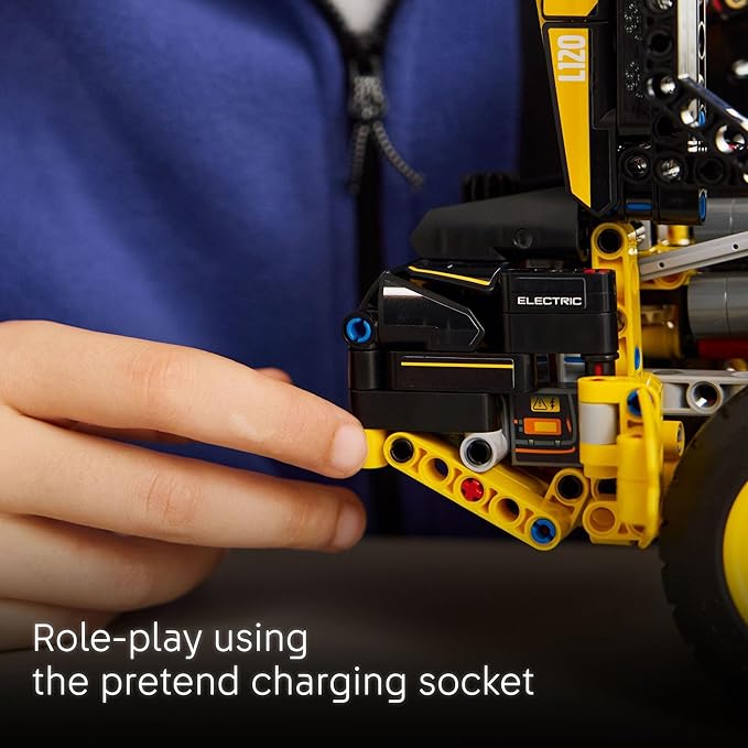 LEGO Technic Volvo L120 Electric Wheel Loader Construction Toy - Pretend Play Building Set - Great Birthday Gift for Boys, Girls, and Kids 9+ Who Love Vehicle Playsets - 42209