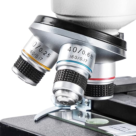Compound Binocular Microscope,WF10x and WF25x Eyepieces,40X-2000X Magnification, LED Illumination Two-Layer Mechanical Stage,Microscope for Adults…