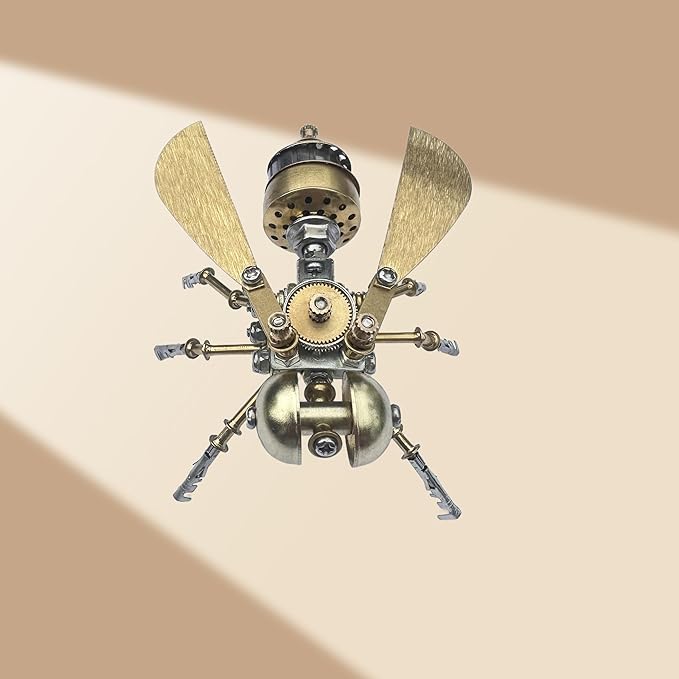 3D Steampunk Metal Puzzle Insects Model Bug Mechanical Making Kit,DIY Projects Craft Kits for Adults,Hobby Kit Funny Ideas Birthday (Little Bee -B)