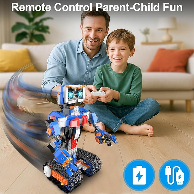 PIKARO Robot Robotics for Kids Ages 8-12 Boys Girls with App & Remote Control, stem Toys for Boys Age 8-13, Build Your Own Robot STEM Building Sets Toys, Birthday (623 PCS)