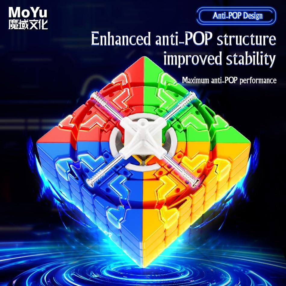 Bukefuno MoYu Meilong 7x7 M V2 Magnetic Speed Meilong M 7x7 Puzzle Cube MFJS 7x7 M V2 Magic Cube Stickerless Moyu 2023 Meilong 7x7x7 M Magnetic Cubing Classroom 7x7 M Speed Toys - Image 7