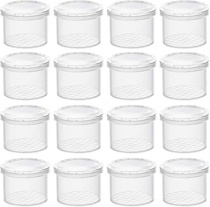 Coopay 16 Pieces Bug Viewer Critter Insect Cage Magnifying Insect Box Bug Magnifier Container Catcher Cage, Science Nature Exploration Tools