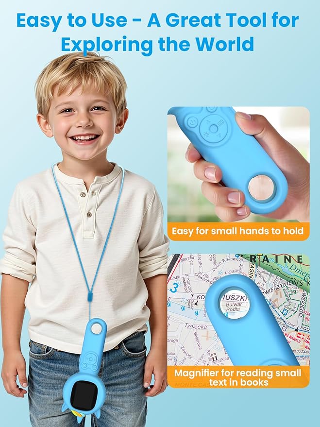 Microscope for Kids, Auto-Focus Handheld Digital Microscopes with 2.0" Screen, 8 LEDs Rechargeable Pocket Mini Microscope Christmas Gifts Educational Science Toys for Ages 5 6 7 8 9 10 11 12
