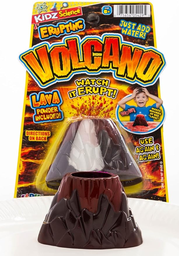 2Chill Small Erupting Volcano Toy (12 Pack) Kids Volcano Science Kit, Educational STEM Toy, Science Experiment Set, Birthday Party Favors & Classroom Prizes. 5429-12p