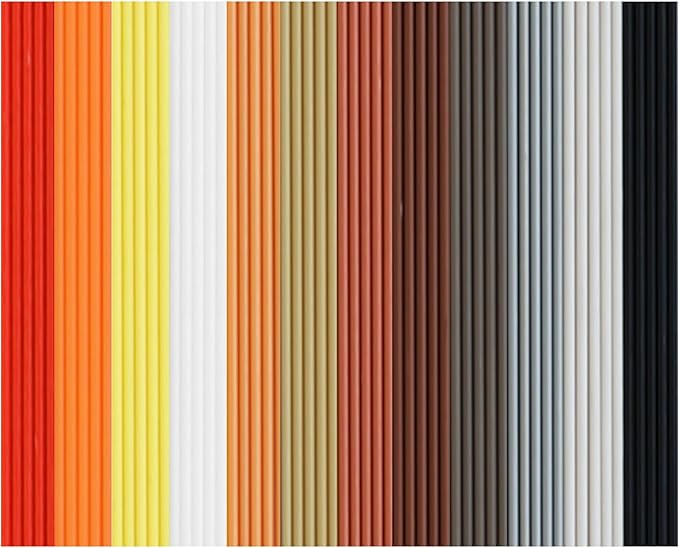 MIKA3D 3Doodler Start+ 3D Pen Compatible 12 Basic Colors PCL Filament, 900cm Total, 60pcs (15cm x 5pc), Low Print Temperature