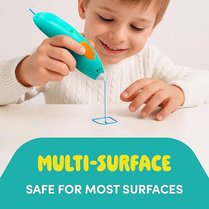 300 x ORKAN 3D Pen Filament Refills | Only Compatible with The 3Doodler Start+ | 15 Rainbow Colors | 6" x 2.5mm PCL Eco-Filament Strands | Safe for Kids | Only for 3Doodler Start+ 3D Pen