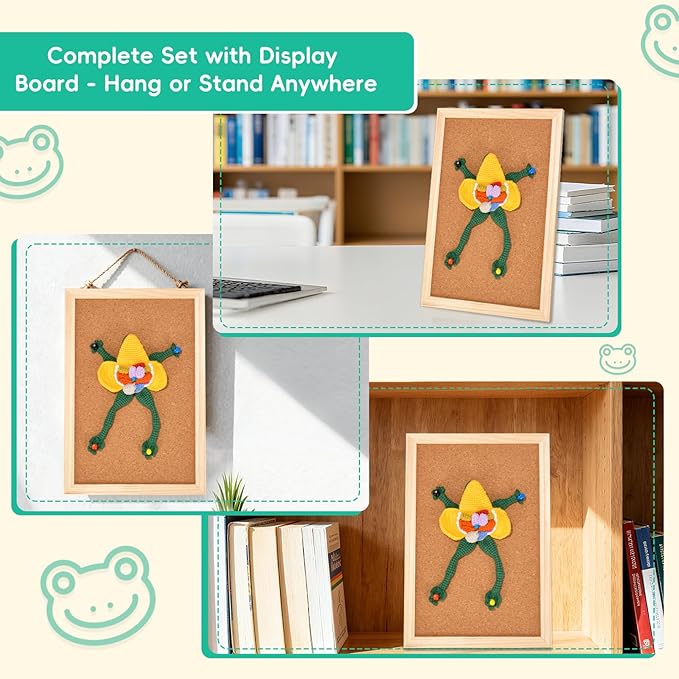 Hand Crocheted Interactive Anatomy Frog – Cute Educational Crochet Frog with Organs, Unique Handmade Gift for Science Lovers & Curious