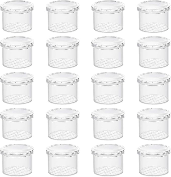 Coopay 20 Pieces Bug Viewer Critter Insect Cage Magnifying Insect Box Bug Magnifier Container Catcher Cage, Science Nature Exploration Tools