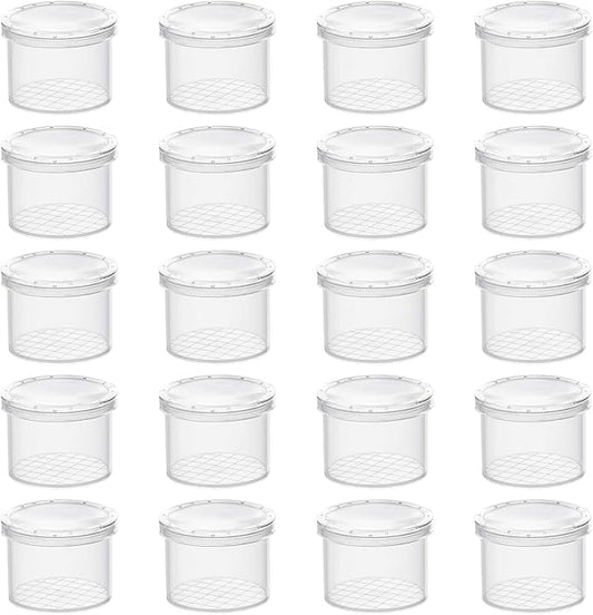 Coopay 20 Pieces Bug Viewer Critter Insect Cage Magnifying Insect Box Bug Magnifier Container Catcher Cage, Science Nature Exploration Tools