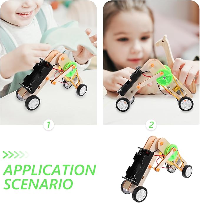 Generic DIY Electronic Worm Robot Kit for Stem Science Experiment Bioinspired Crawling Robotics Engineering for Boys and Learning Physics and Technology