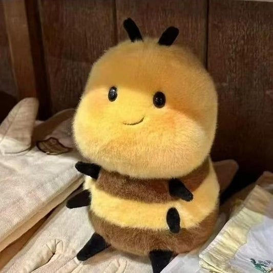 Realistic Bee 8 inch Cute Wild Honeybee Stuffed Animal Ultra Soft Plushies Toys Kawaii Gifts for Kids Adults Yellow