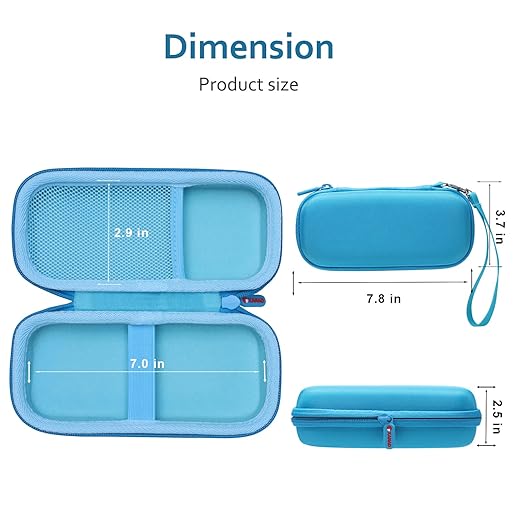 XANAD 3D Pen Case Compatible with 3Doodler Start+ Essentials/Scrib3D P1 Advanced/MYNT3D 3D Printing Pen for Kids, Blue