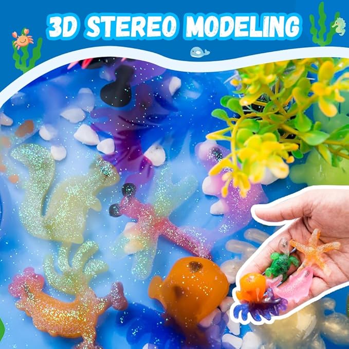 Magic Water Gel Toy Kit, 2026 Upgraded Aqua Fairy Water Gel Kit, Handmade Magic Fairy Waters Gels Set, DIY Magics Waters Gels Kits, Christmas Birthday Gifts Crafts Art DIY Kits (60ml - 10Color)