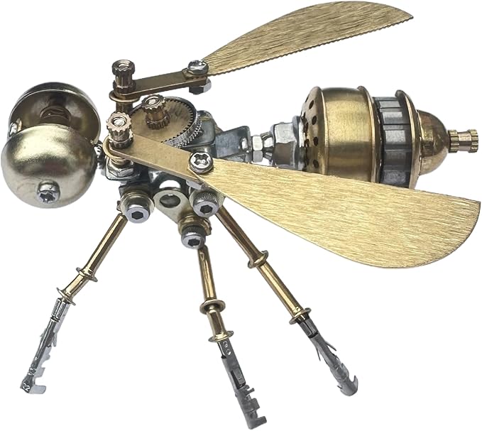 3D Steampunk Metal Puzzle Insects Model Bug Mechanical Making Kit,DIY Projects Craft Kits for Adults,Hobby Kit Funny Ideas Birthday (Little Bee -B)
