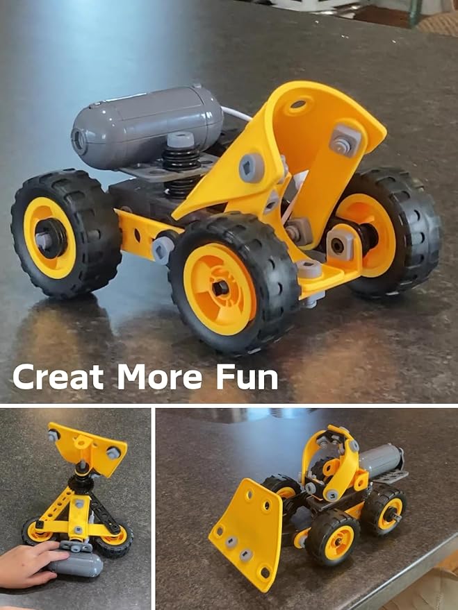STEM Toys for 5 6 7 8+ Year Old Boy Girl,10in1 Electric Birthday Gifts Building Toys for Kids Ages 4-8 5-7 6-8,Educational Construction Activities for Boys 4-6 8-10,Creative Games Christmas Idea Gift