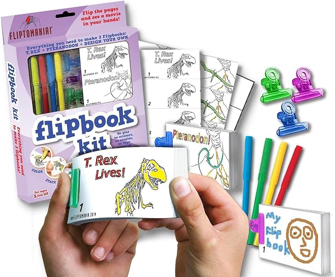 Fliptomania Bundle of 5 Flipbook Kits for Kids - Save 20%