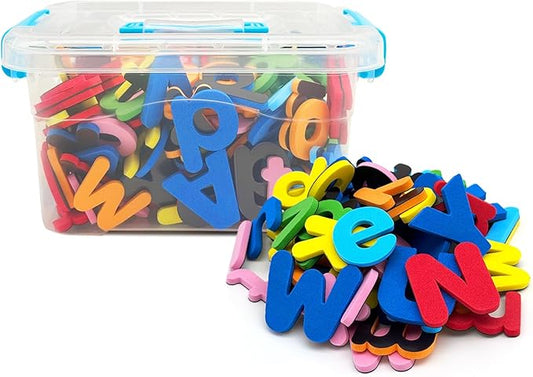 Classroom Magnetic Alphabet Letters ABC Magnets for Toddlers 1-3 Refrigerator 238 Pcs Double - Side Magnetic Letter Board for Preschool Toddler Spelling and Learning