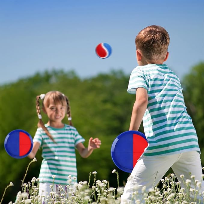 EVERICH Upgraded Toss and Catch Ball Game Set, Outdoor Games for Kids Toys, Stocking Stuffers for Family Games, Beach Pool Yard Outside Toys for Boys Girls 3 4 5 6 7 8-12 Years Old