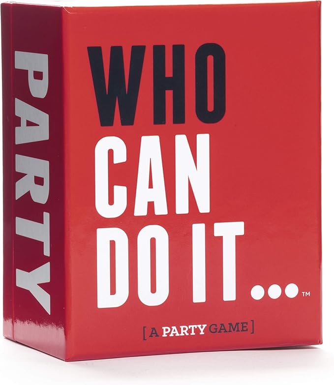 DSS Games Who Can Do It [A Party Game | Compete with Your Friends to Win These Challenges | Adult Game | Great for White Elephant, Friendsgiving, Stocking Stuffers, Holiday Parties]