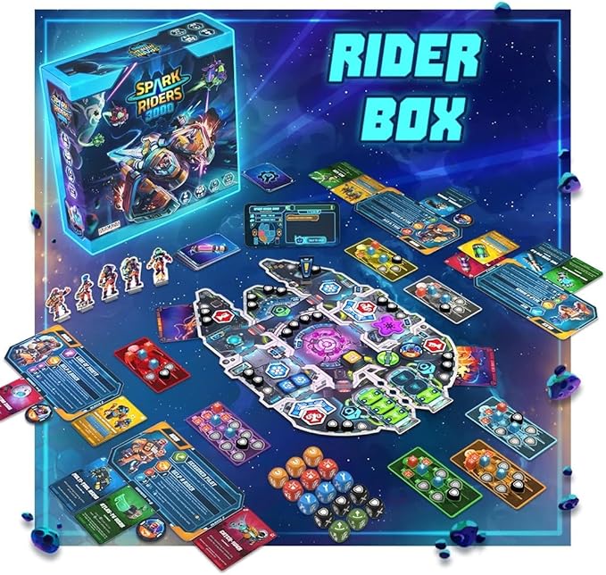 SAVANA Spark Riders 3000 – Cooperative Sci-Fi Survival Board Game | Pilot, Repair & Fight Aliens with The Interactive App | 1–4 Players, Ages 10+, 60 Min Playtime | Solo & Team Strategy Game