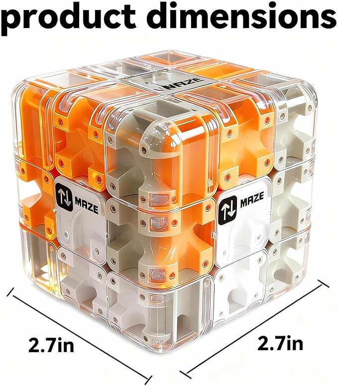 3D Cube Puzzles for Kids - Brain Teaser Puzzles Boys Toys Age 8-10 Educational Learning Toys for Logical Thinking, Puzzle Maze Cube for Grandkids Stocking Stuffers for Kids (Green)