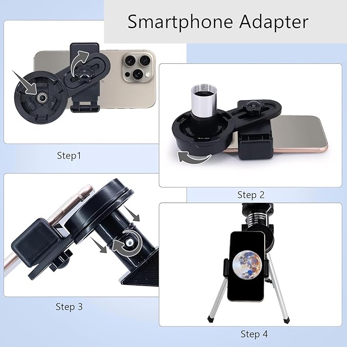Telescope for Kids Beginners, Telescope for Kids 8-12, High Power 70mm Aperture 300mm Focal Length Astronomical Scope
