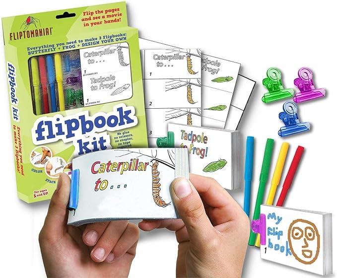 Fliptomania Bundle of 5 Flipbook Kits for Kids - Save 20%