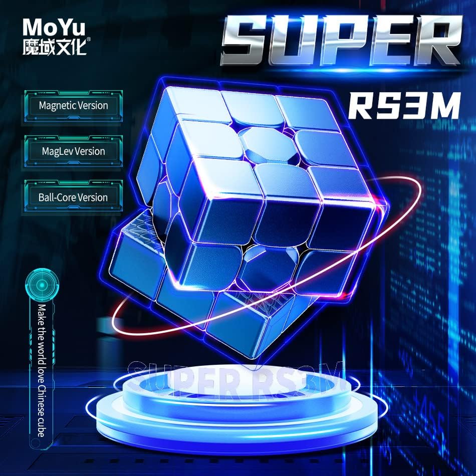 Bukefuno MoYu Super RS3M 2022 Maglev 3x3 Version Magnetic Speed Cube Stickerless MFJS Magic Puzzle 3x3x3 Cube Moyu 2022 Super RS3M Maglev Cubes - Image 3