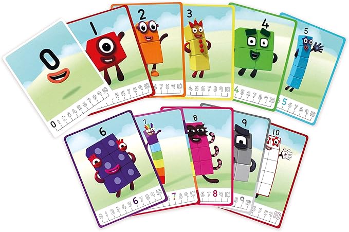hand2mind MathLink Cubes Numberblocks 1-10 Activity Set, 30 Preschool Learning Activities, Counting Blocks, Linking Cubes, Educational Toys for Kids, Number Games, Math Manipulatives Kindergarten
