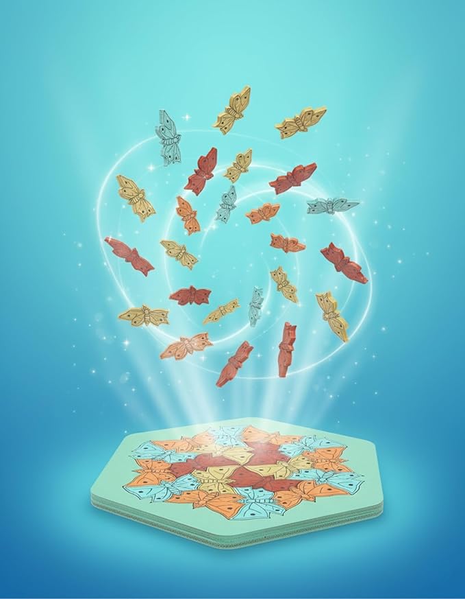 Butterfly Puzzle – 19-Piece Wooden Jigsaw, Educational Brain Teaser, Cognitive Skill Puzzle, Memory-Boosting Game, Eco-Friendly Wooden Toy, Creative Learning Activity, Brain-Boosting Jigsaw