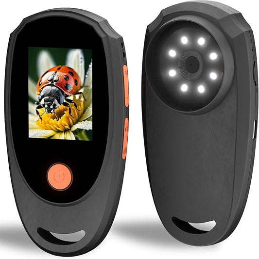 Handheld Digital Microscope with 2.0 Inch IPS Color Screen, Portable Magnifying Glass for Kids, 500x Magnification, 8 Adjustable 3-Level LED Lights, USB Compatible with PC Windows and Mac OS