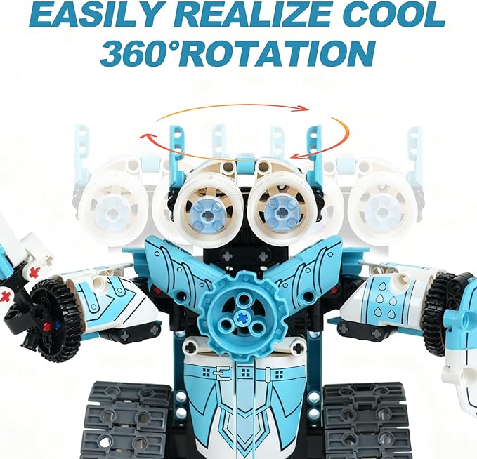3 in 1 Robot Building Kits for Kids - STEM Birthday Gifts for 6 7 8 9 10 11 12+ Year Old Boys - Educational DIY Science Projects, Robotics Toys with APP & Remote Control