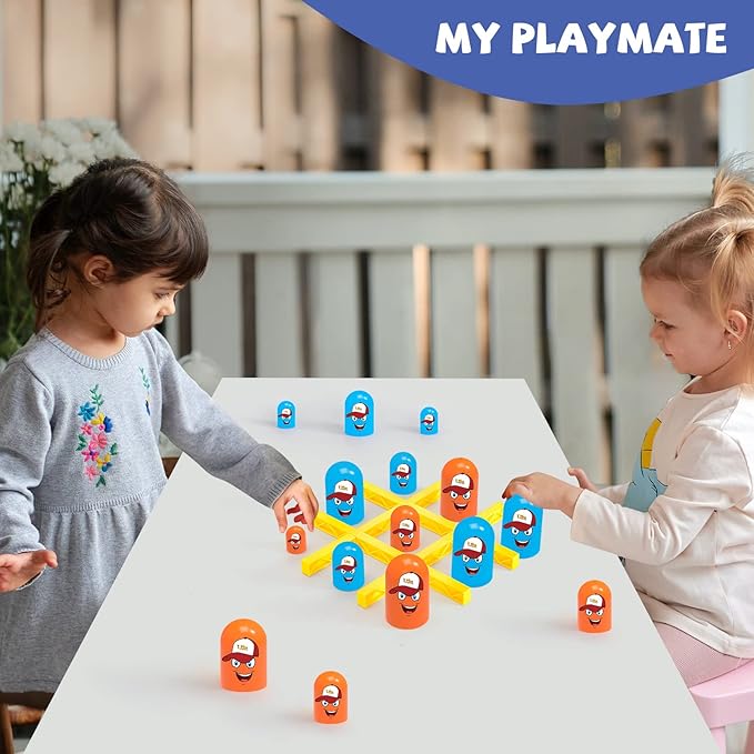 New Tic Tac Toe Game,Strategy Board Game,Head-to-Head Game,Family Games, for Kids,Stocking Stuffers for Boys & Girls,Party Favors for Kids 3-8.