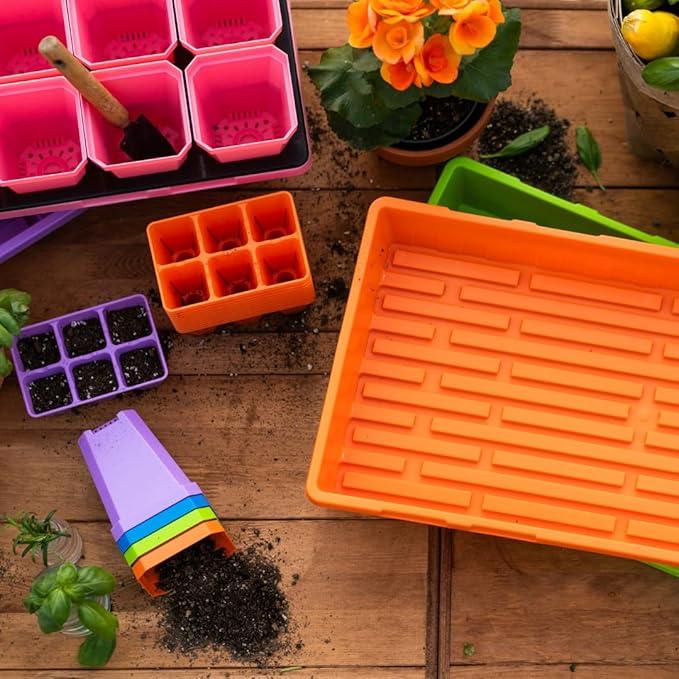 Bootstrap Farmer Ultimate Seed Starter Kit in Black with Humidity Domes for Indoor Seed Starting, Propagating, Germinating