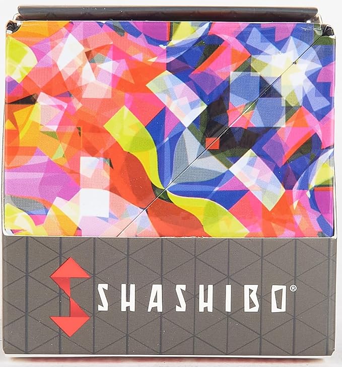 SHASHIBO Shape Shifting Box - Award-Winning Fidget Toy w/ 36 Rare Earth Magnets - Fidget Cube Transforms Into Over 70 Shapes, Sensory Toy Gift for Kids, Teens, and Adults (Confetti)