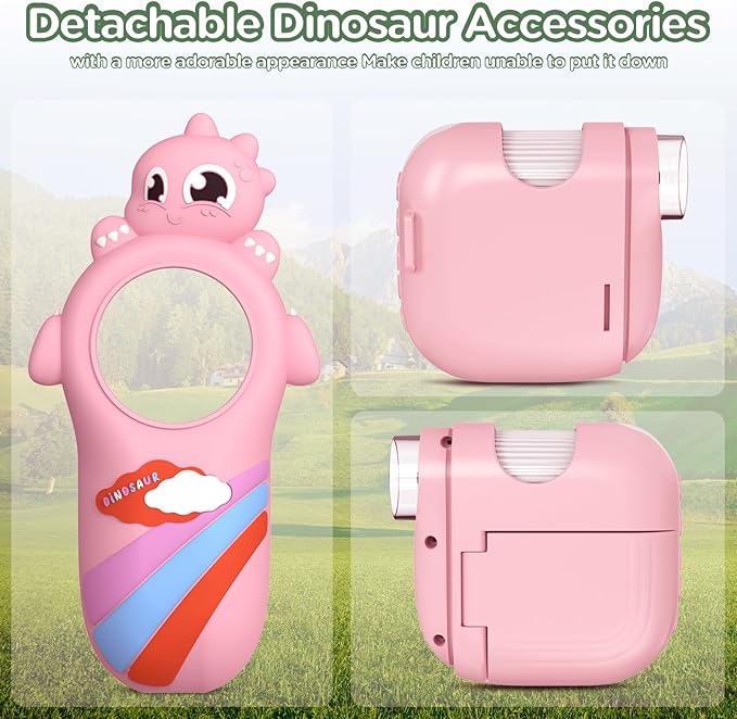 Microscope for Kids, 1000X Handheld Mini Portable Microscope with 8 Adjustable LED Lights, 2-Inch LCD Screen Pocket Microscope Camera for Toddlers-Education Christmas Birthday Gifts Toys for Girls