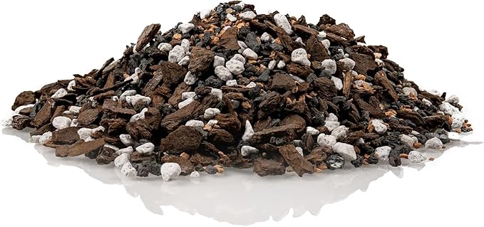 Premium Bonsai Soil All Purpose Fast Draining Mix - Pumice, Lava, Calcined Clay and Pine Bark Potting Pre Mixed Bonsai Plant Soil Mixture by GARDENERA - Made in USA - (4 Quart Bag)