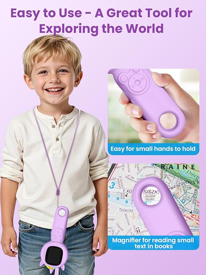 Microscope for Kids, Auto-Focus Handheld Digital Microscopes with 2.0" Screen, 8 LEDs Rechargeable Pocket Mini Microscope Christmas Gifts Educational Science Toys for Ages 5 6 7 8 9 10 11 12