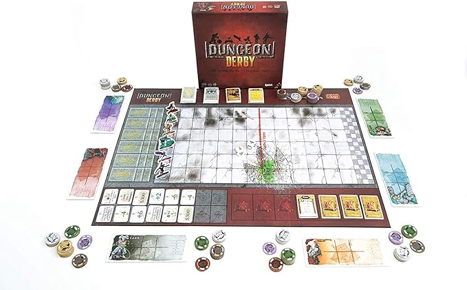 Rabbiteer Dungeon Derby - Family Friendly Strategy Board Game - Standard Edition - 3-6 Players